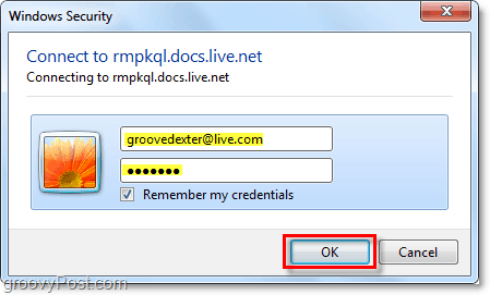 re enter your windows live account credentials