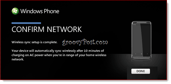 Windows Phone 7 Wireless Sync with Zune