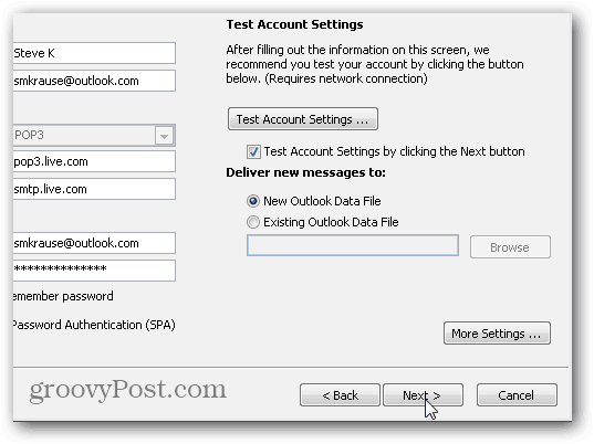 Outlook 2010 SMTP POP3 IMAP settings - 08