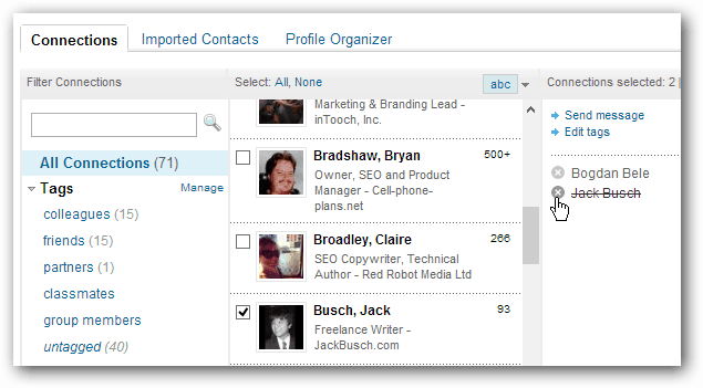 LinkedIn Connection Contacts